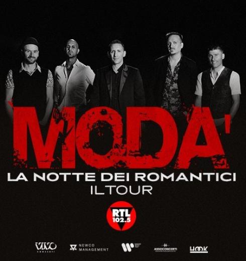 Modà concert: The Night of Romantics, tour with RTL 102.5.